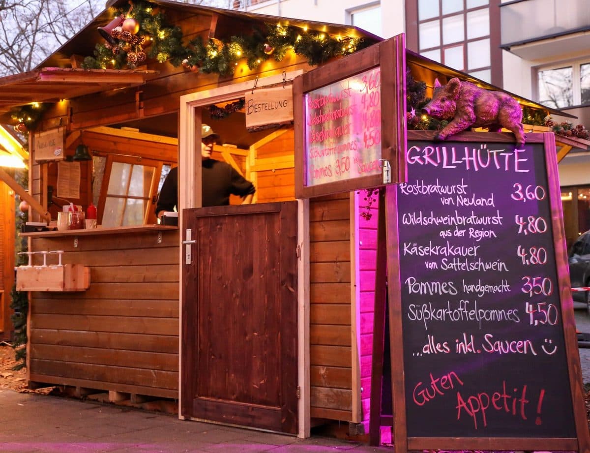 Freddy Schilling Grillhütte auf dem Weihnachtsmarkt am Eigelstein